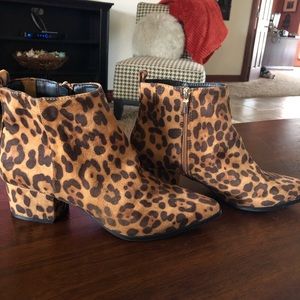 Leopard Booties Women’s Size 11 Target